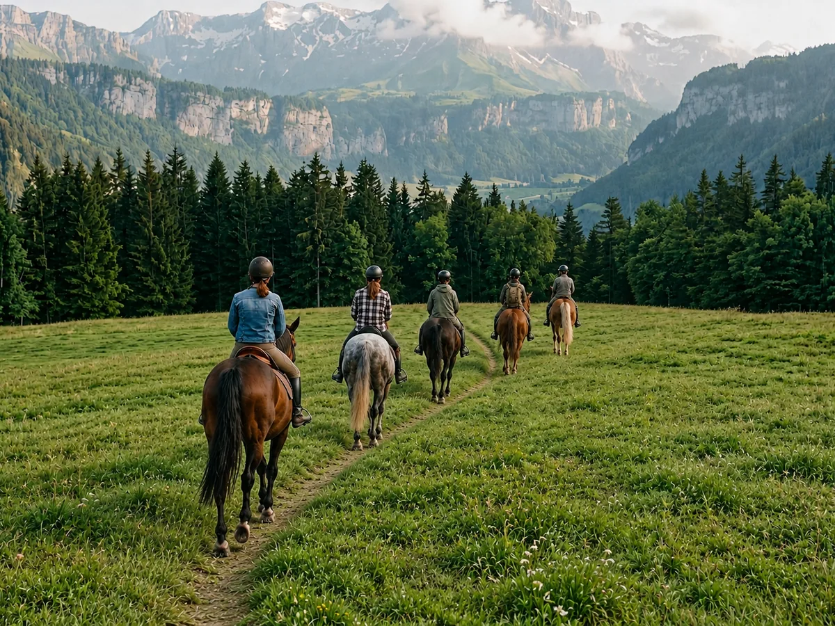Balade à cheval en Haute-Savoie, autour de Douvaine